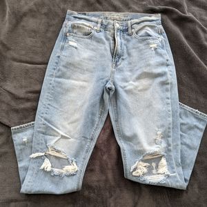American Eagle distressed Mom jeans